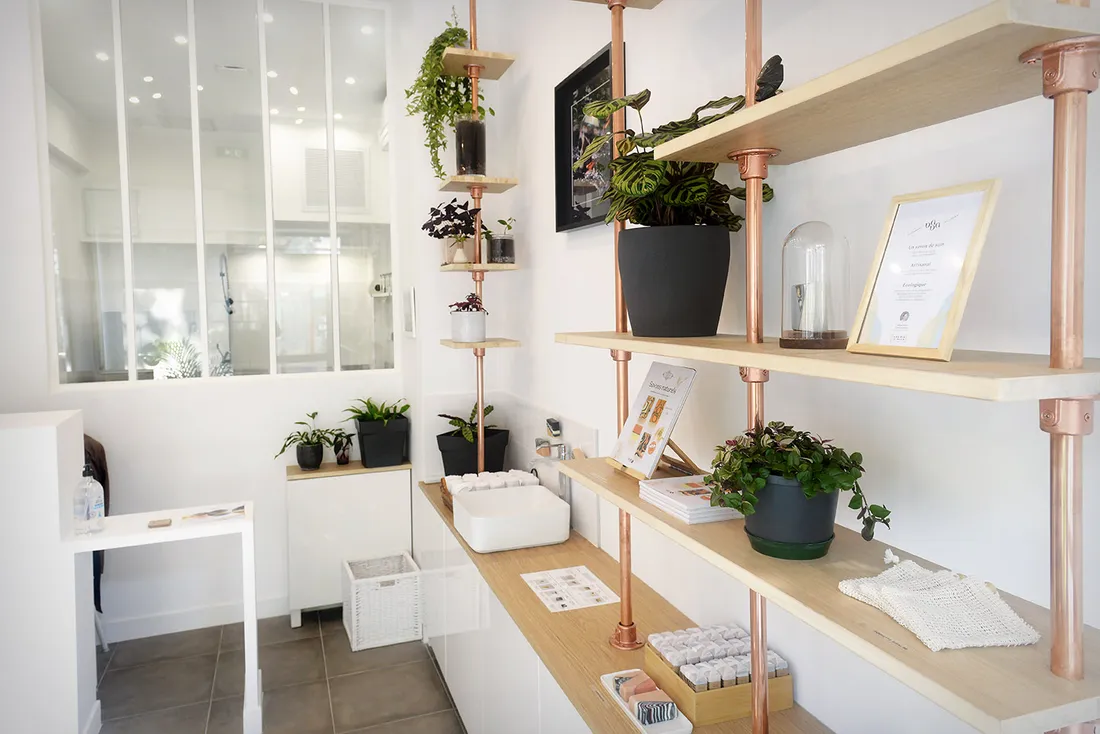 La savonnerie Baba, avec son showroom et son laboratoire pour la fabrication.